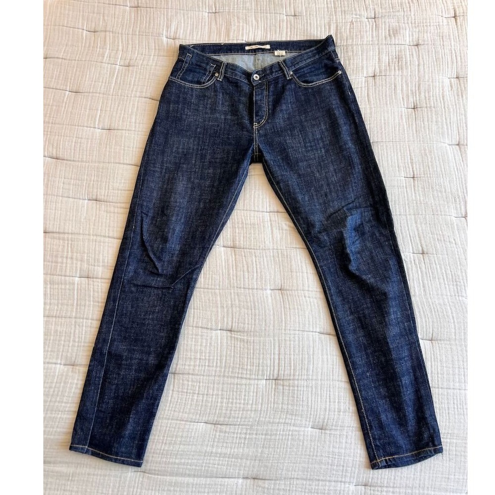John Varvatos USA Bowery Selvedge Dark Wash Denim Jeans Men's 33x30